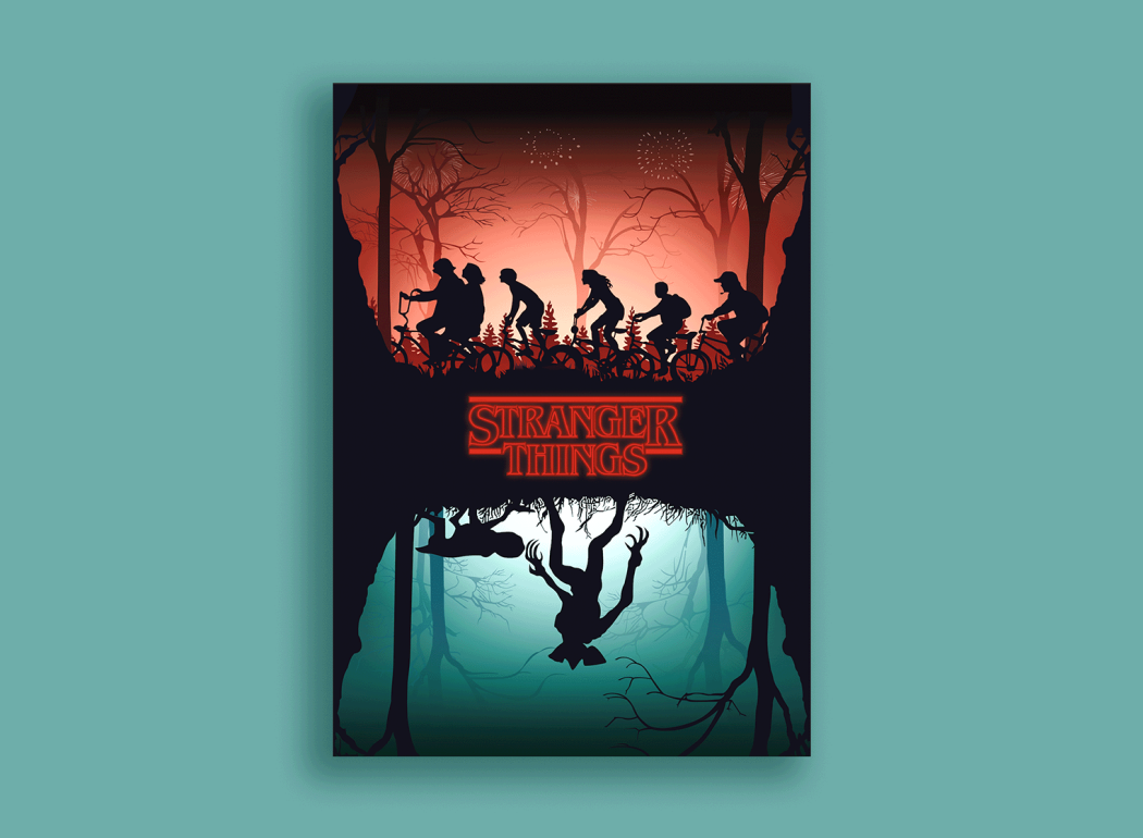 mockup stranger things